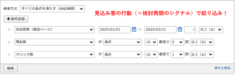 ホットリード抽出機能